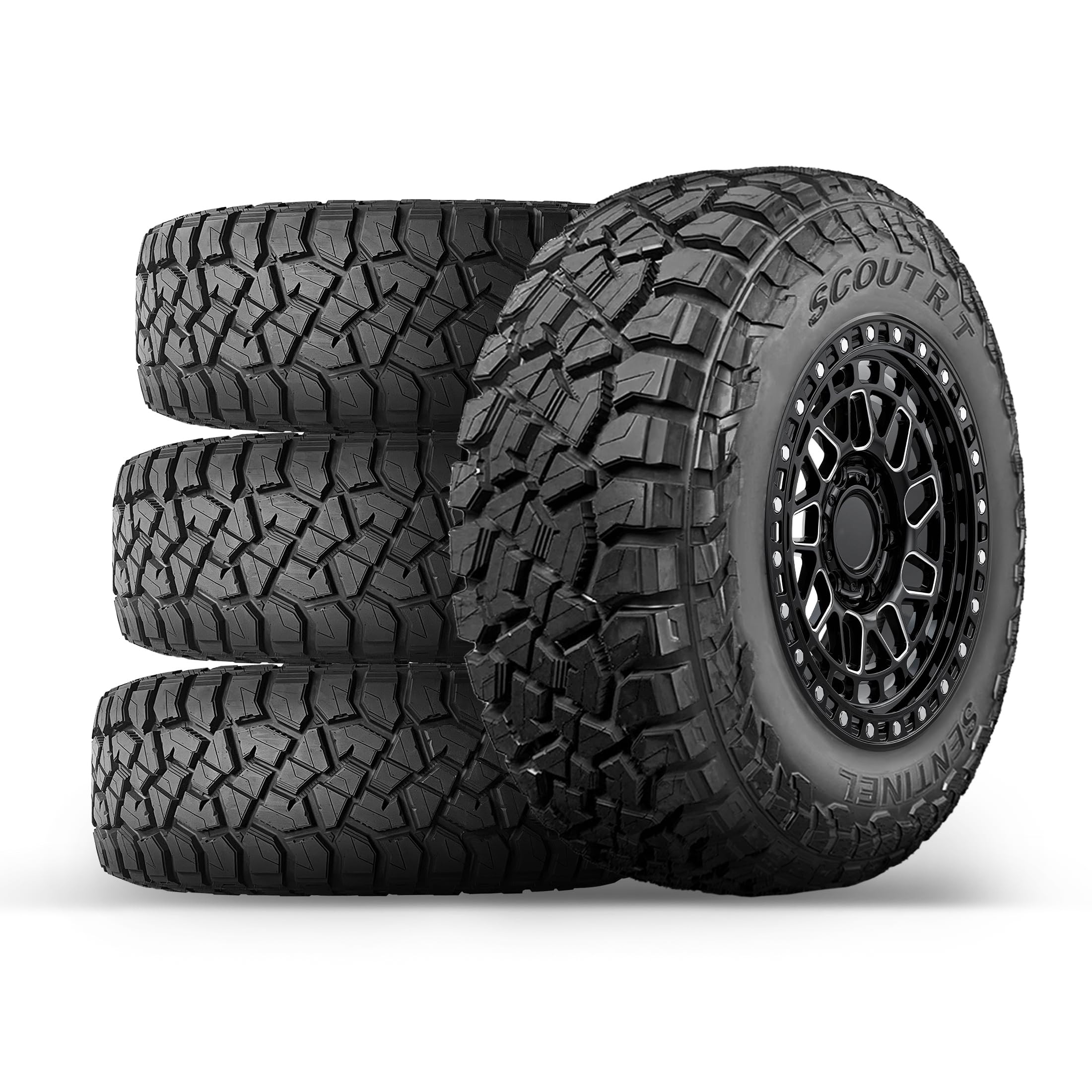 Amazon.com: Set of 4 Sentinel SCOUT RT 33X12.50R20LT 114Q 10 Ply